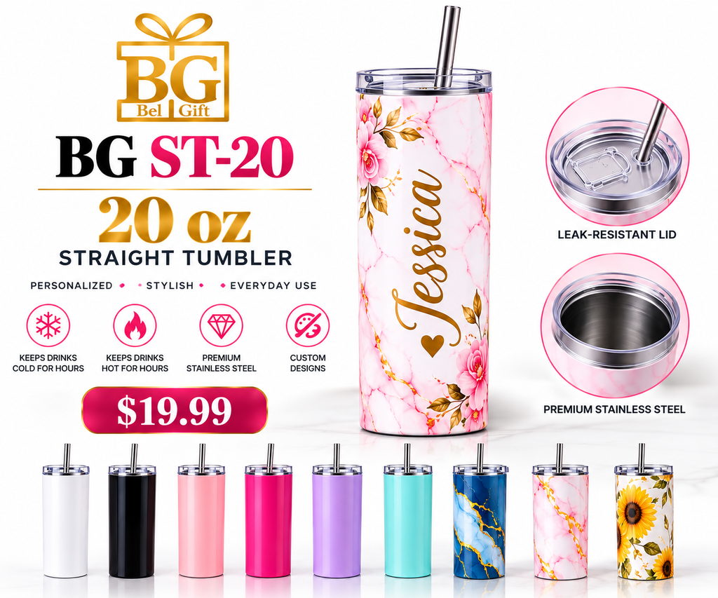 Personalized 20 oz Skinny Tumbler